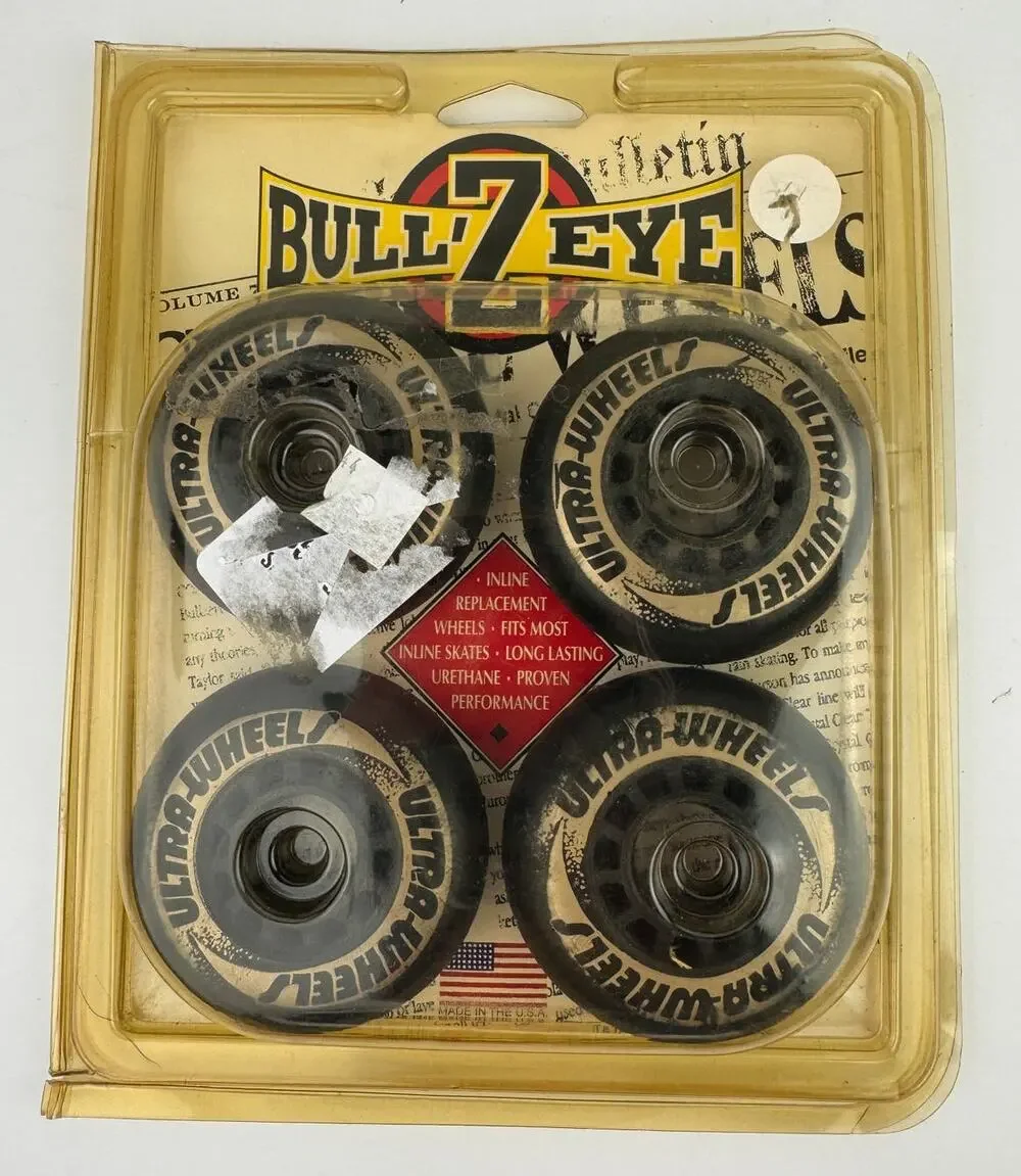BULLZEYE Inline Replacement Wheels 72mm/80a Set of 4 Performance Skate Wheels